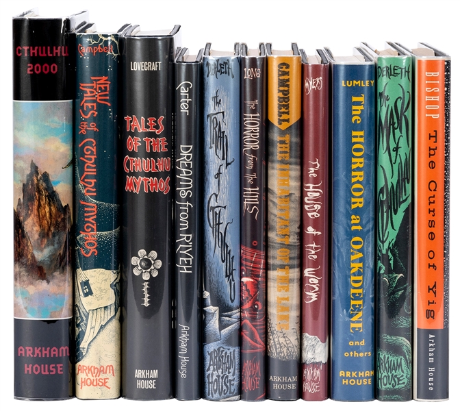  [ARKHAM HOUSE]. A group of 11 titles related to the Cthulhu...