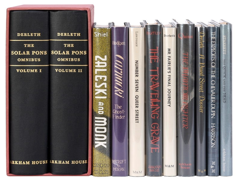  [ARKHAM HOUSE]. A group of 10 detective story titles, inclu...