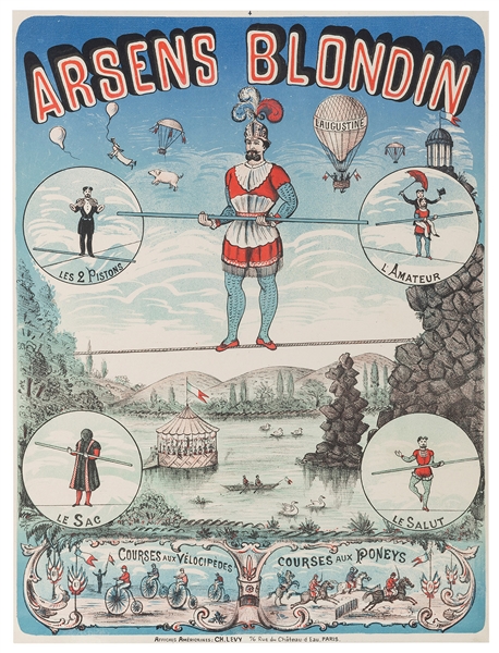  [BLONDIN] Arsens Blondin. Paris: Affiches Americaines, Ch. ...