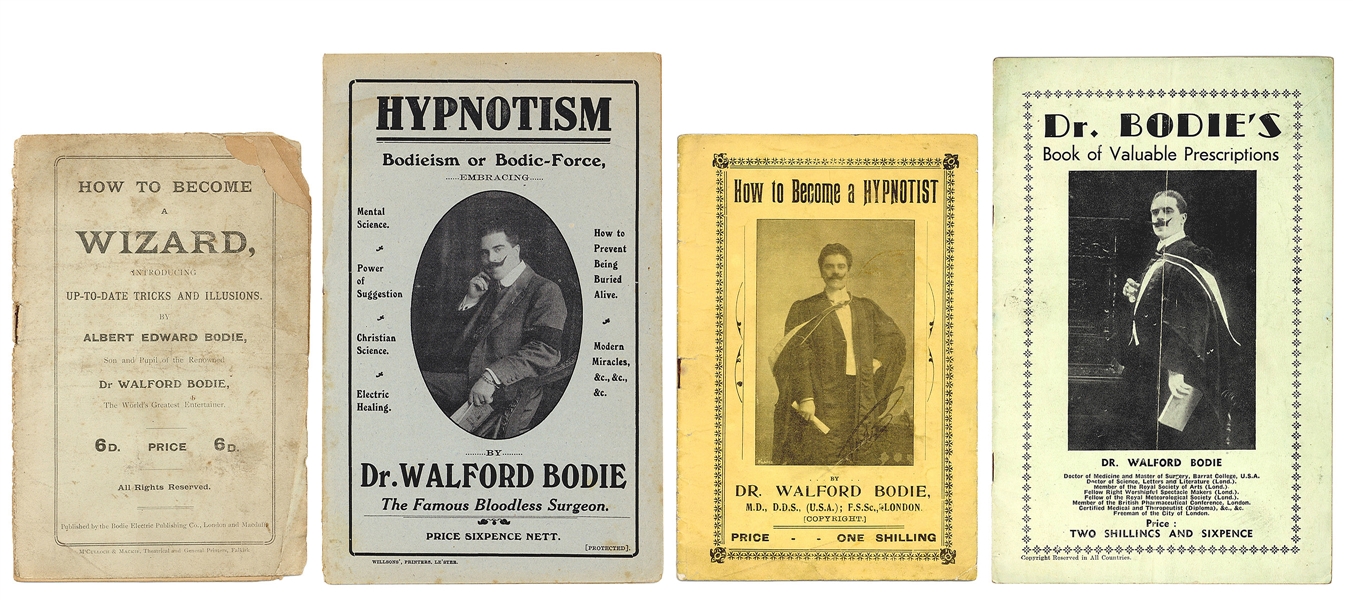  BODIE, Walford (1869 – 1939). Four Bodie Pitch Books. [Scot...