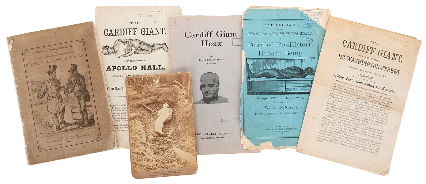  [CARDIFF GIANT] Six Works Regarding the Cardiff Giant and S...