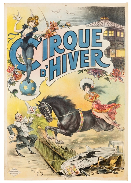  [EQUESTRIAN] Cirque D’Hiver. Paris: Louis Galice, ca. 1890....