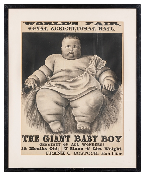  [FAT BOY] The Giant Baby Boy. Plymouth: Halbert Litho., ca....