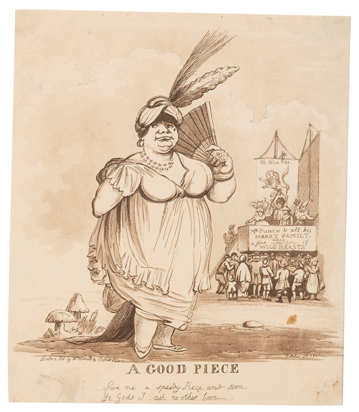  [FAT LADY] A Good Piece. London: Published by W. Holland, O...