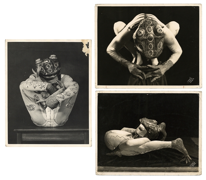  FERRY, William (b. 1868). Three Photographs of Frogman Ferr...