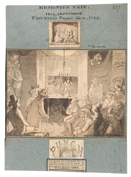  FLOCKTON, John (d. 1794). Wash Drawing of Flockton’s Puppet...