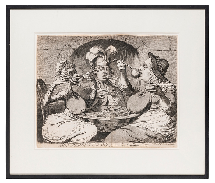  GILLRAY, James (1756 – 1815). Monstrous Craws, at a New Coa...