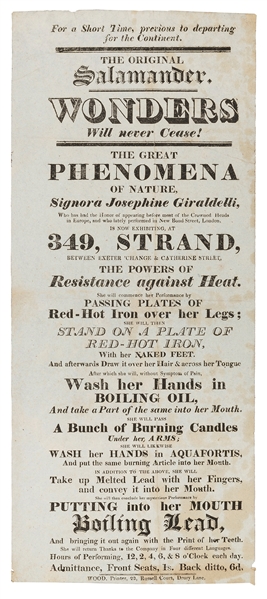  GIRARDELLI, Josephine (b. ca. 1780). The Original Salamande...