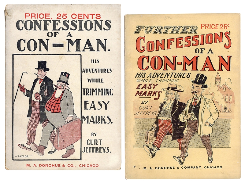  JEFFREYS, Curt. Confessions of a Con-Man and Further Confes...