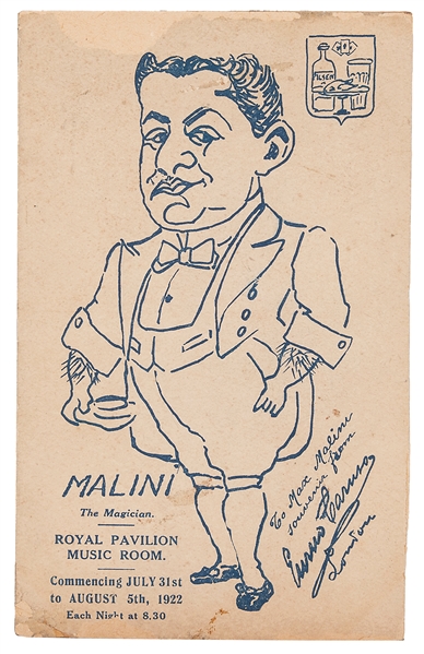  MALINI, Max (Max Katz Breit) (1873 – 1942). Malini Royal Pa...