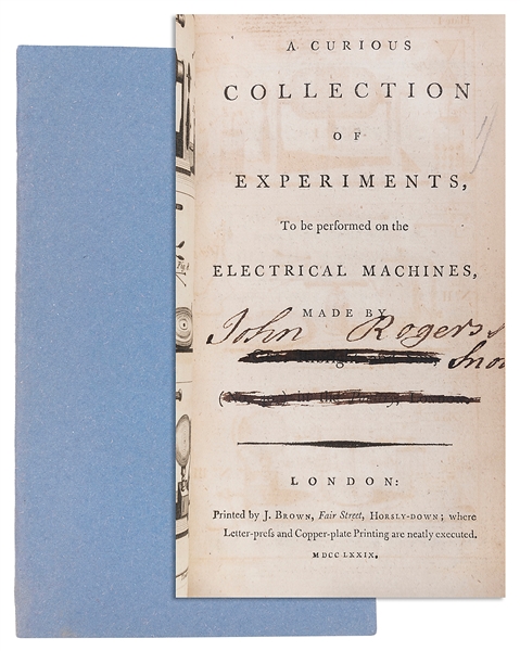  RIBRIGHT, George. A Curious Collection of Experiments to be...