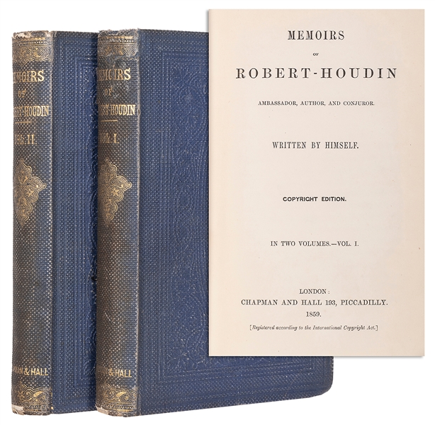  ROBERT-HOUDIN, Jean Eugène (1805 – 71). Memoirs of Robert-H...