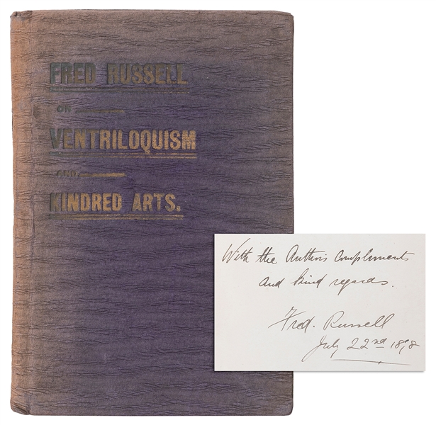  RUSSELL, Fred (Thomas Parnell, 1862 – 1957). Ventriloquism ...