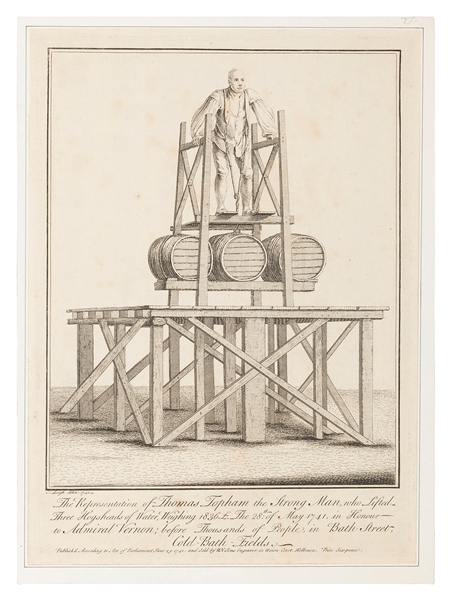  [STRONGMAN] TOPHAM, Thomas (1710 – 49). The Representation ...