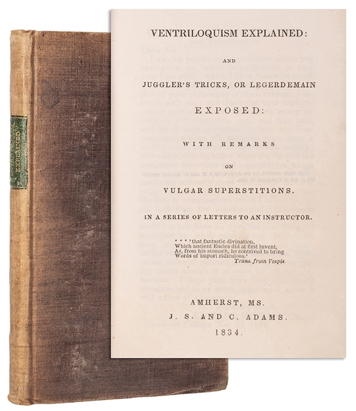  Ventriloquism Explained: And Juggler’s Tricks, or Legerdema...