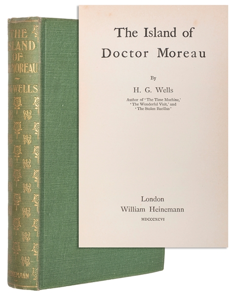  WELLS, H.G. (1866–1946). The Island of Doctor Moreau. Londo...