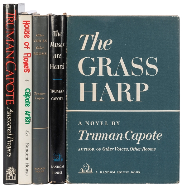  CAPOTE, Truman (1924–1984). A group of 5 first editions, in...