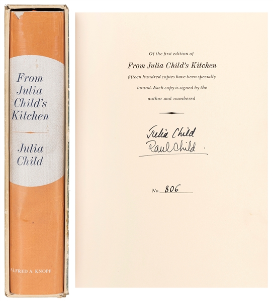  CHILD, Julia (1912–2004). From Julia Child’s Kitchen. New Y...