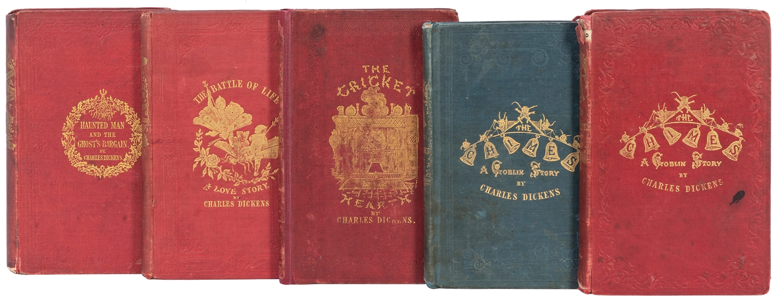  DICKENS, Charles (1812–1870). A group of 4 Christmas Books....