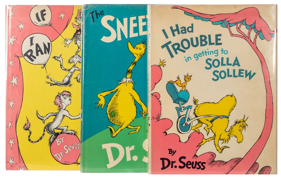  GIESEL, Theodore (“Dr. Seuss”) (1904–1991). A group of 3 wo...