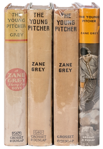  GREY, Zane (1872–1939, his copy). The Young Pitcher. New Yo...