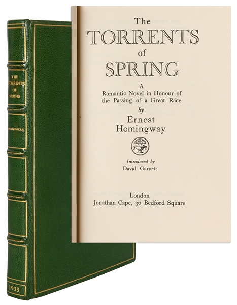  HEMINGWAY, Ernest (1899–1961). The Torrents of Spring. Lond...