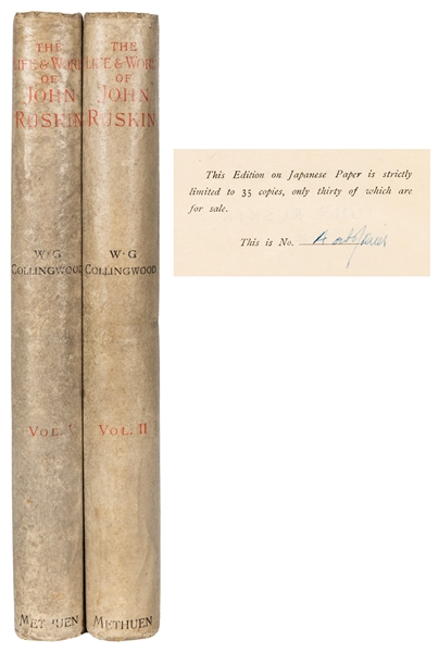  [RUSKIN, John (1819–1900). –– COLLINGWOOD, W. G. The Life a...