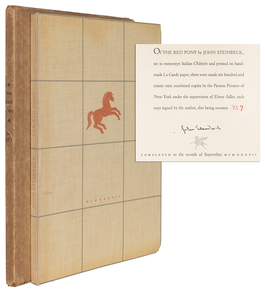  STEINBECK, John (1902–1968). The Red Pony. New York: [Pynso...