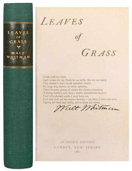  WHITMAN, Walt (1819–1892). Leaves of Grass. Camden, NJ: N.p...