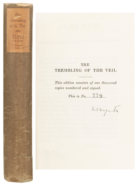  YEATS, William Butler (1865–1939). The Trembling of the Vei...