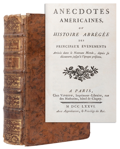  [AMERICAN REVOLUTION]. [HORNOT, Antoine]. Anecdotes América...