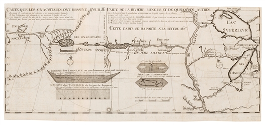  [MAP]. –– [GREAT LAKES REGION]. LAHONTAN, Louis Armand Baro...