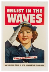  Enlist in the WAVES / Release a Man to Fight at Sea. 1943. ...