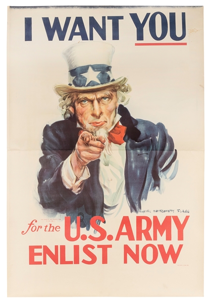  FLAGG, James Montgomery (1877–1960). I Want You for the U.S...