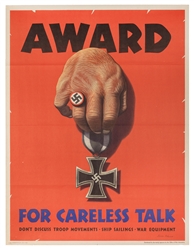  DOHANOS, Stevan (1907—1994). Award for Careless Talk. 1944....
