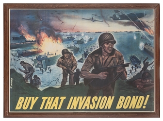  MOORE, R. Buy That Invasion Bond. 1944. [Washington, D.C.]:...