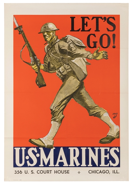  THOMASON, John W. (1893-1944). Let’s Go! / U.S. Marines. 19...