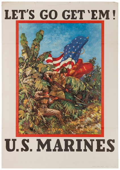  GUINNESS, Vic. Let’s Go Get ‘Em! / U.S. Marines. 1942...