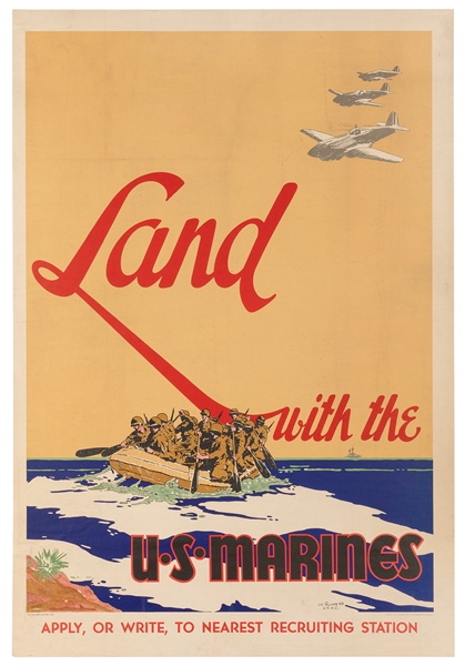  GUINNESS, Vic. 1942. Land with the U. S. Marines. Philadelph...