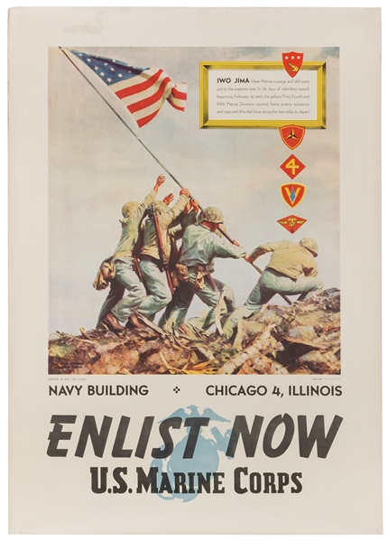  LOVELL, Thomas. Enlist Now / US Marine Corps. Iwo Jima. 194...