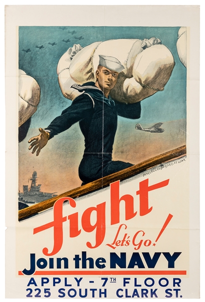  BARCLAY, McClelland (1891-1943). Fight Let’s Go! Join the N...