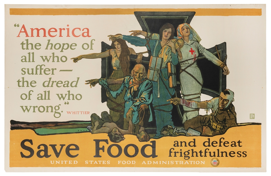  PAUS, Herbert (1880-1946). Save Food and Defeat Frightfulne...