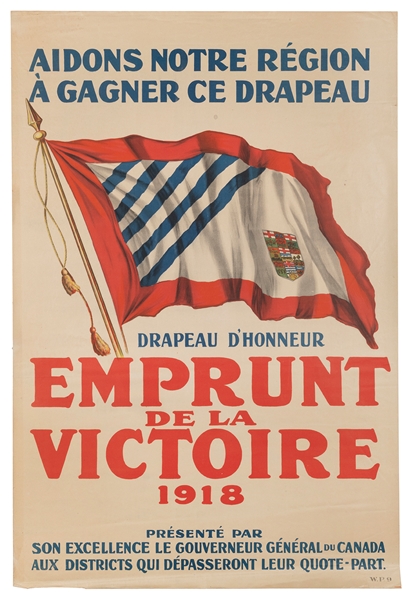  Emprunt de la Victoire. 1918. French Canadian. Lithograph i...