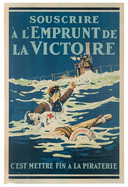  Emprunt de la Victoire. 1918. French Canadian. Lithograph i...