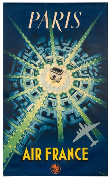  BAUDOUIN, Pierre (1921 – 1971). Air France / Paris. 1948. [...