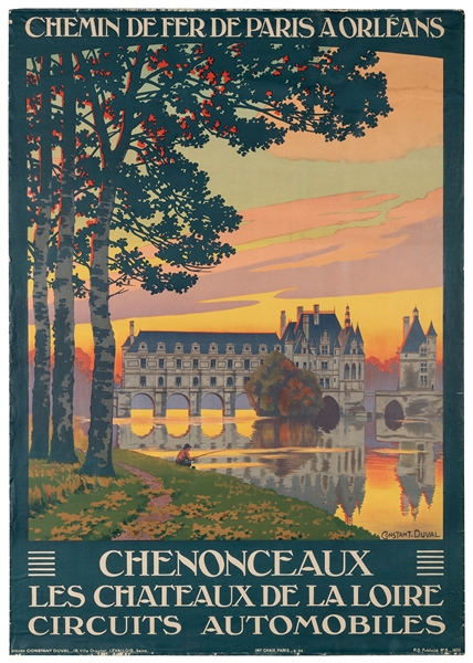  CONSTANT-DUVAL, Leon. (1877-1956) Chenonceaux. Paris: Imp C...