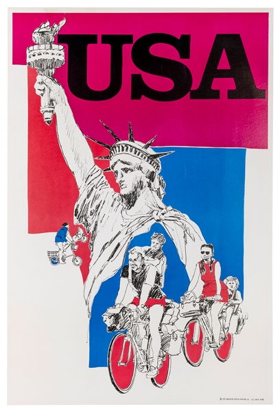  USA / [Cycling]. 1972. Los Angeles: American Screen Printin...