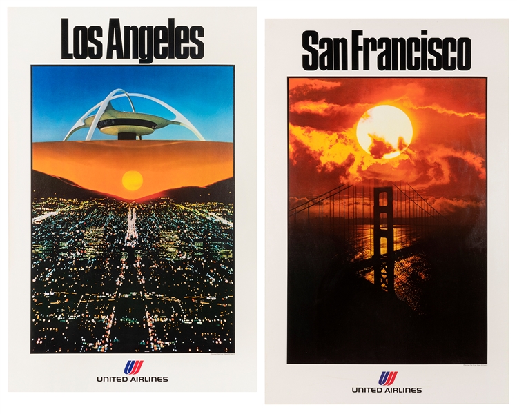  United Airlines / San Francisco [and] Los Angeles. 1980s. 3...