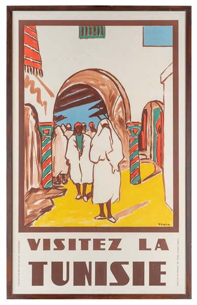  YAHIA. Visitez la Tunisie. Paris: Rene Sicard, ca. 1950s. T...