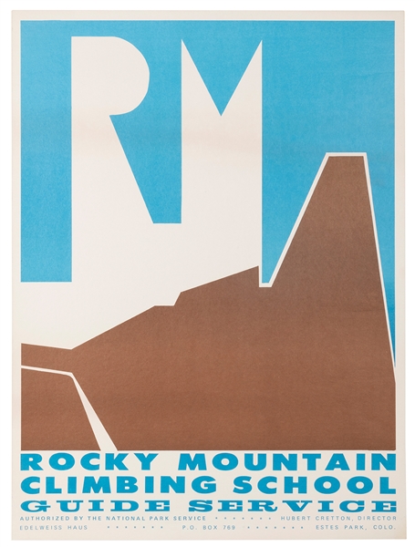  Rocky Mountain Climbing School Guide Service. Circa 1960s. ...